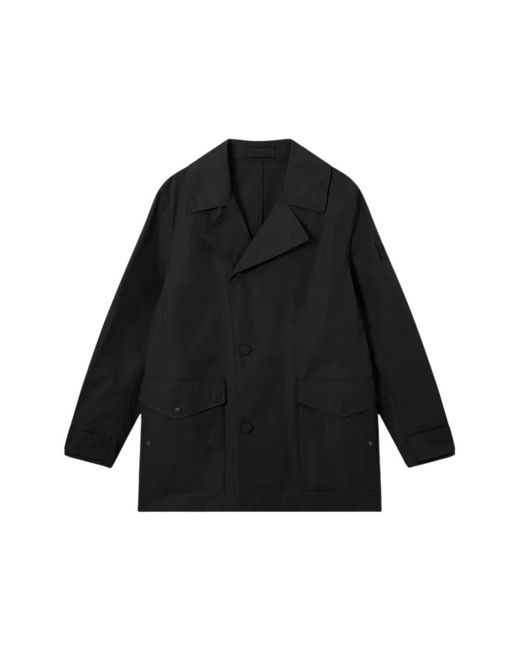 Stone Island Black Single-Breasted Coats for men