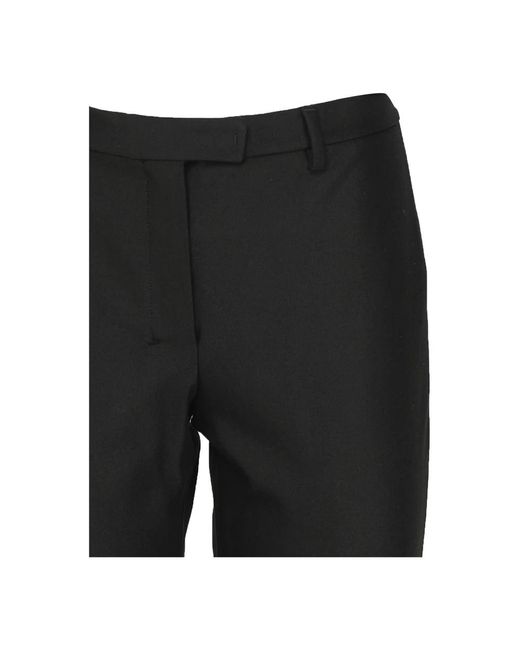 Max Mara Black Schwarze hose aus fließendem stoff