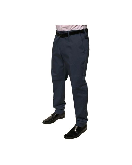 Pantalon en coton stretch Dolce & Gabbana pour homme en coloris Blue