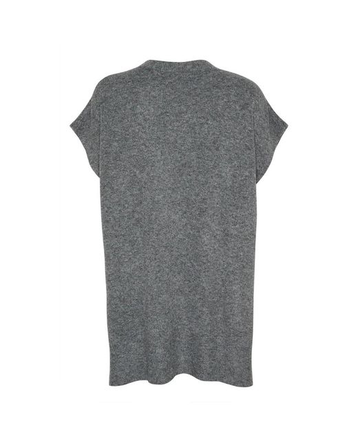 Kaffe Gray V-Neck Knitwear