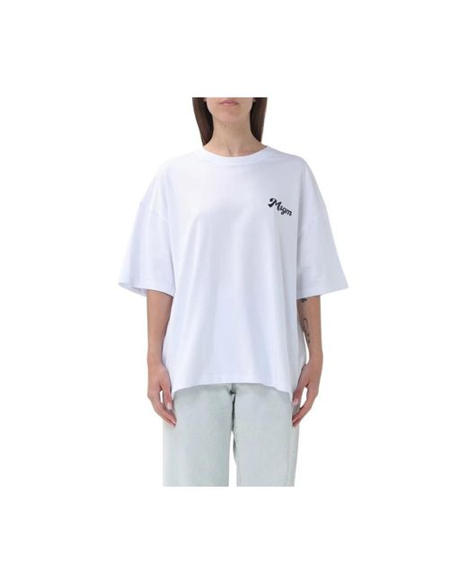 MSGM Blue T-Shirts