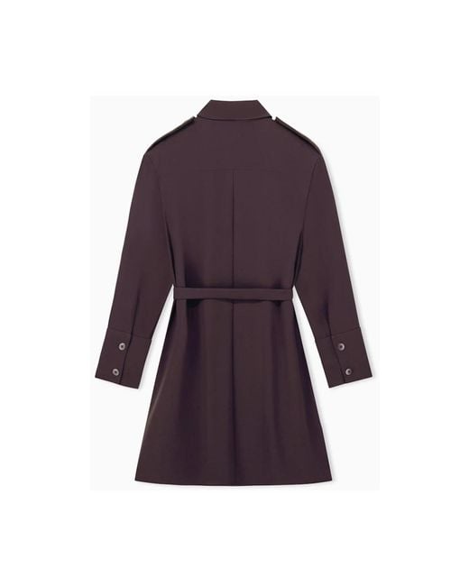 ARMANI EXCHANGE Purple Shirt Dresses