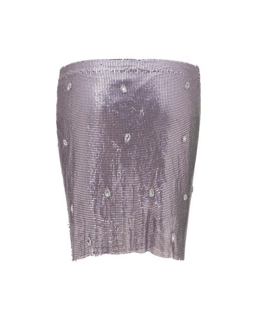 Short Skirts retroféte de color Purple