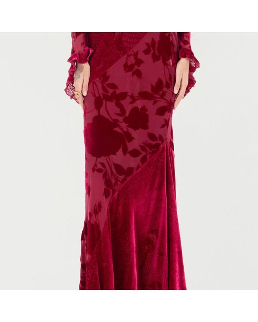Maxi Skirts Roberto Cavalli de color Red