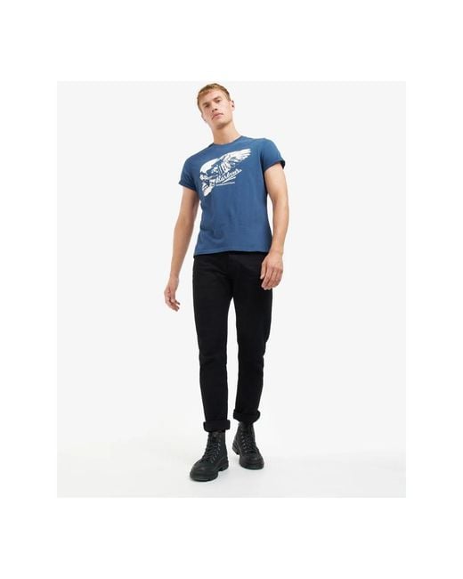 Barbour Blue T-Shirts for men