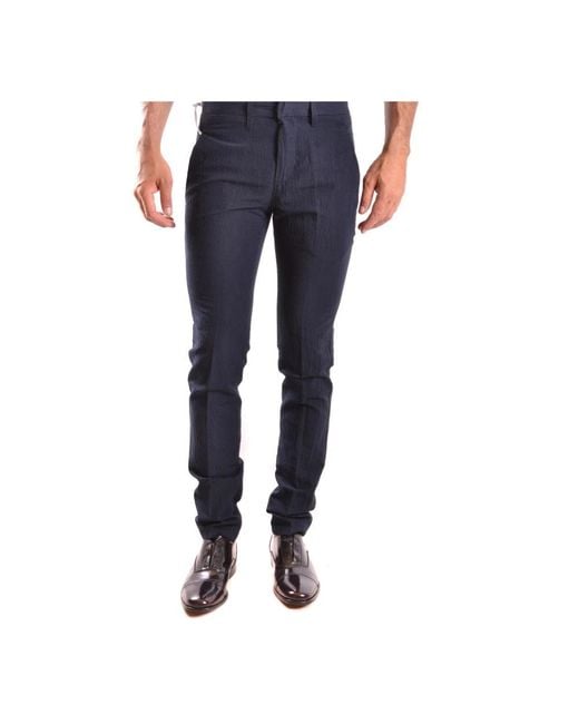 Dondup Blue Suit Trousers for men