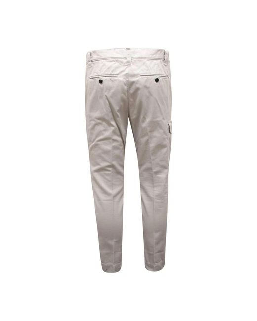 Dondup Gray Slim-Fit Trousers for men