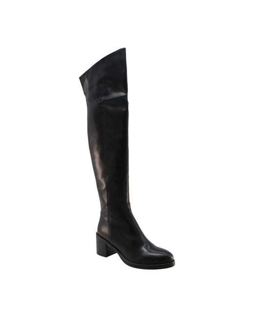 Sofia Len Black Ostara Overknee-Stiefel