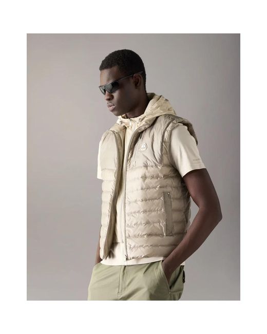 Moose Knuckles Cloud Walker Air Down Vest in het Natural voor heren