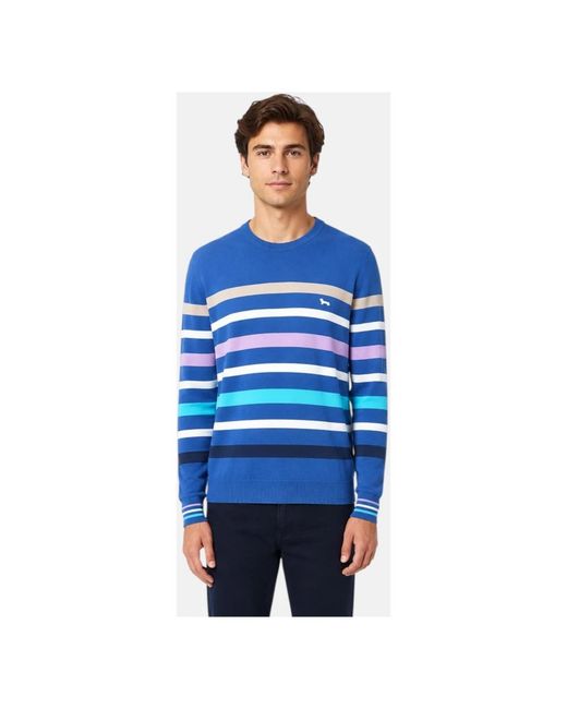 Harmont & Blaine Blue Round-Neck Knitwear for men