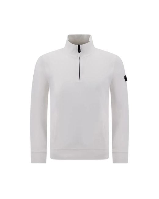 Peuterey Weißer Half Zip Sweater in White für Herren
