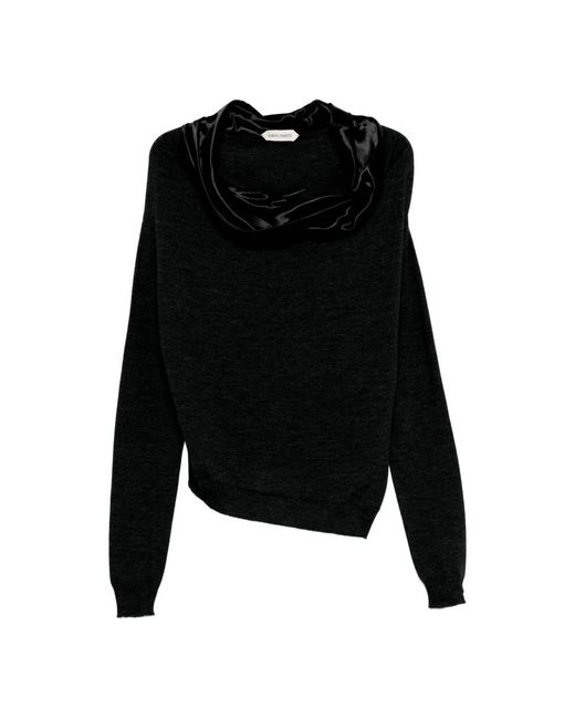 Round-Neck Knitwear Alberta Ferretti en coloris Black