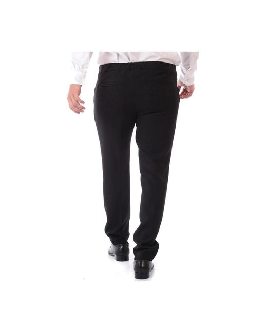 Daniele Alessandrini Black Suit Trousers for men