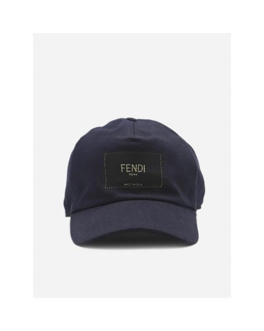Fendi Blue Caps for men