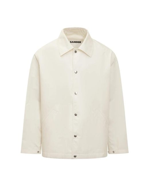 Jil Sander White Light Jackets for men