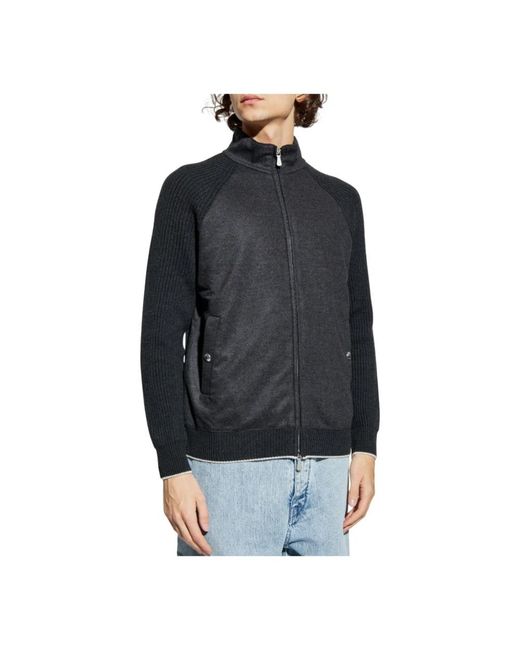 Eleventy Blue Zip-Throughs for men