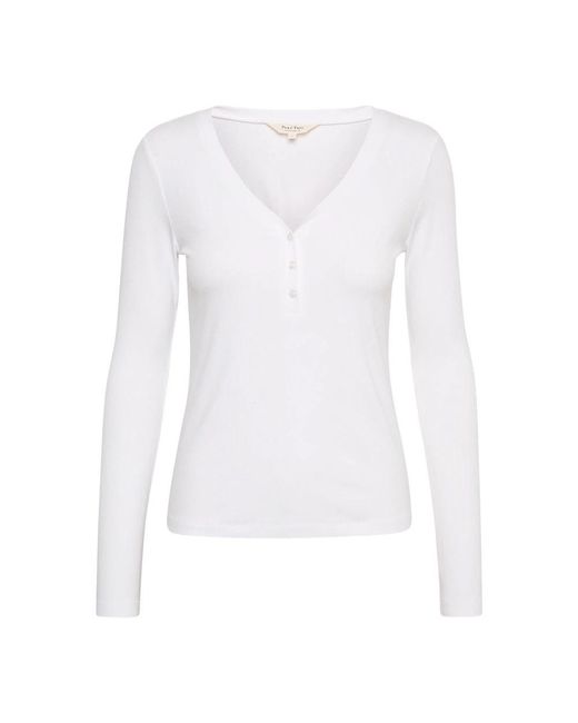Part Two White Long Sleeve Tops