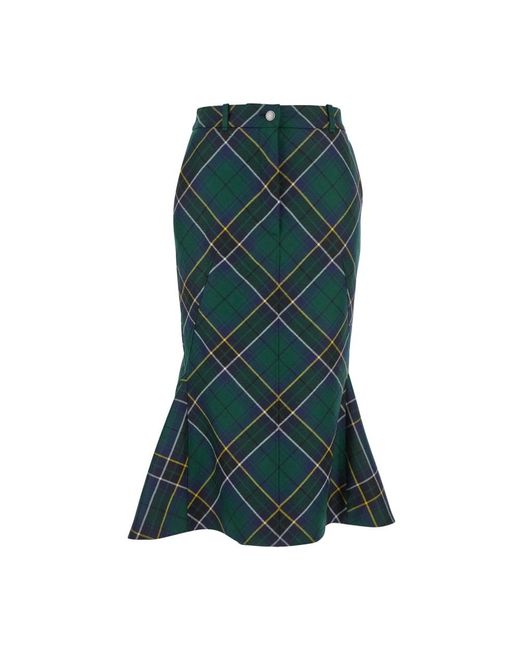 Midi Skirts Alexander McQueen de color Green