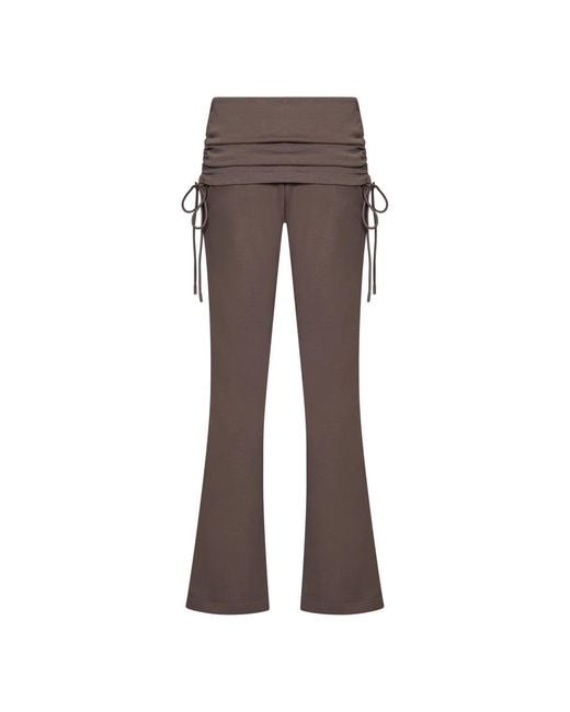 Adidas By Stella McCartney Brown Wide Trousers