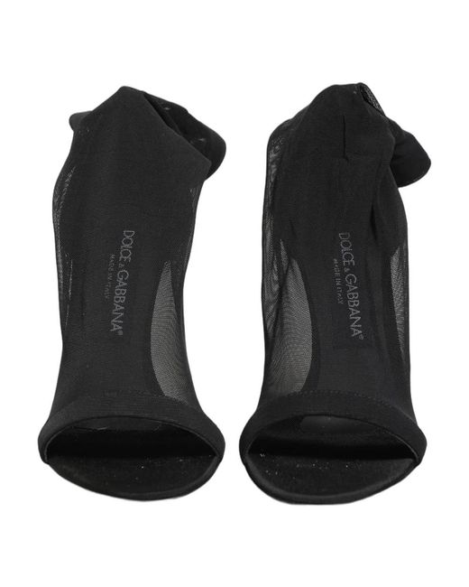 Dolce & Gabbana Black High Heel Sandals