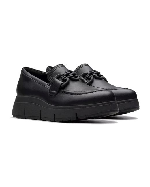 Clarks Black Loafers