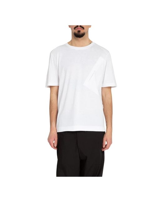 T-shirt con tasca grande di Transit in White da Uomo
