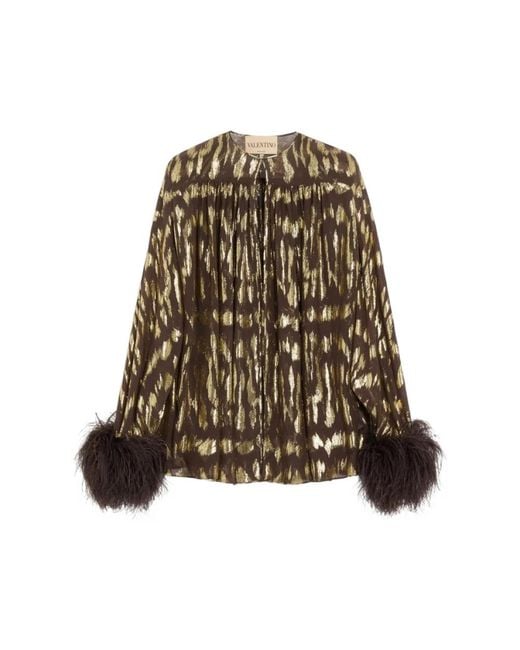 Valentino Brown Blouses