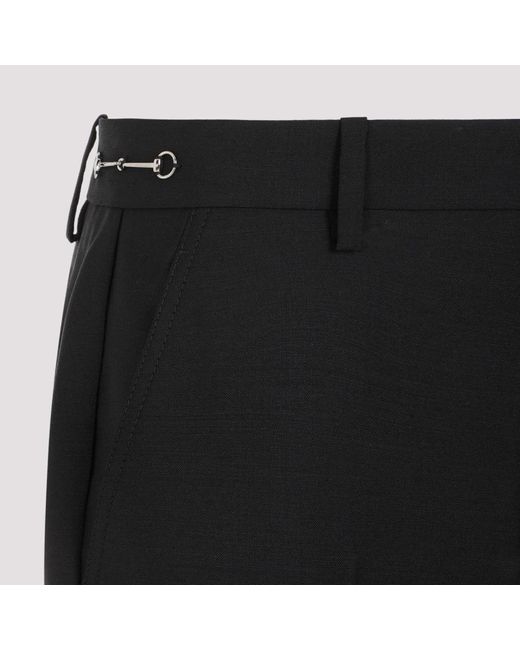 Trousers > slim-fit trousers Gucci en coloris Black