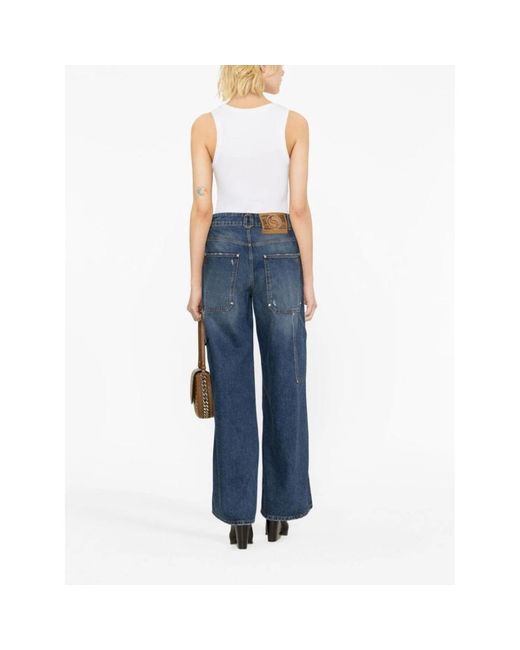 Stella McCartney Blue Wide Jeans