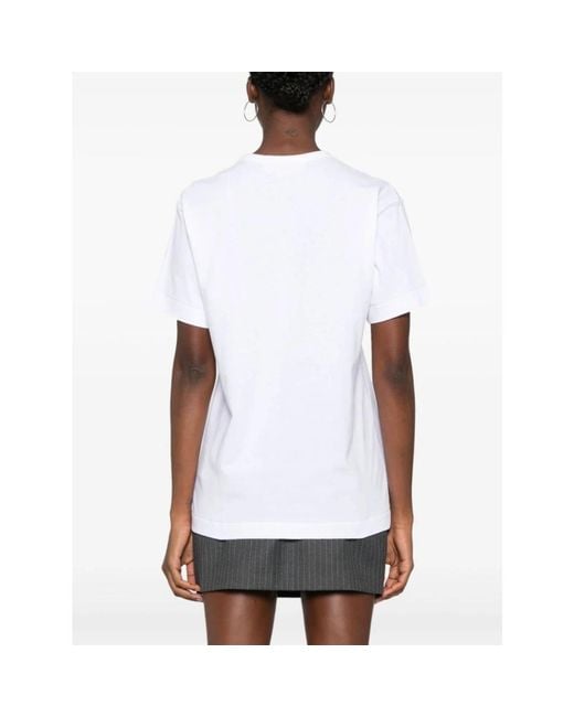 Comme des Garçons White T-Shirts