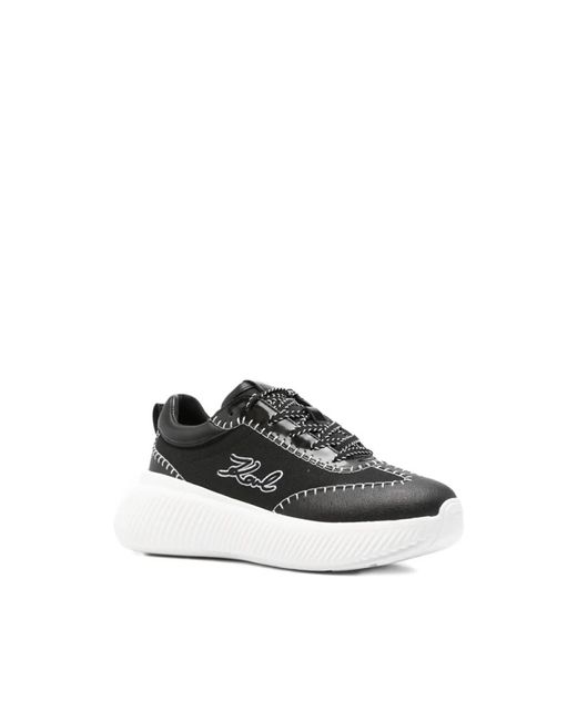 Karl Lagerfeld Black Kreeper Signia Sneakers