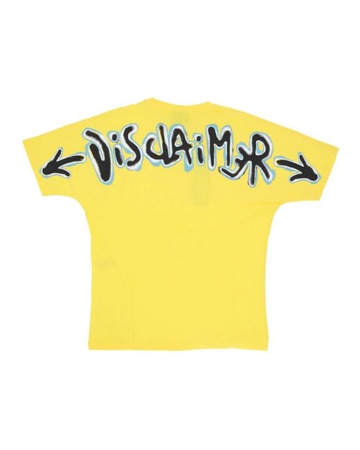 DISCLAIMER Yellow T-Shirts for men