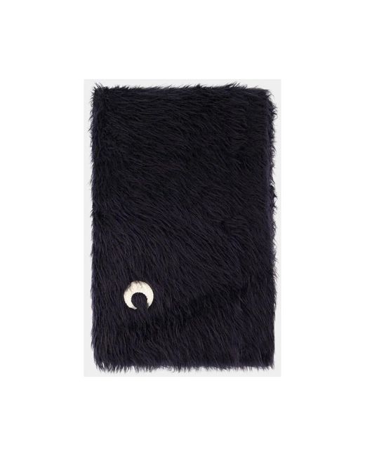 MARINE SERRE Black Wild Puffy Scarf