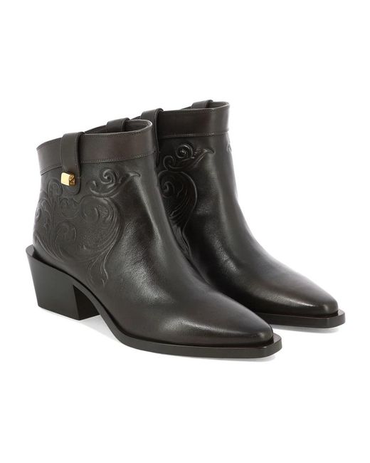 Maison Skorpios Black Cowboy & Biker Boots