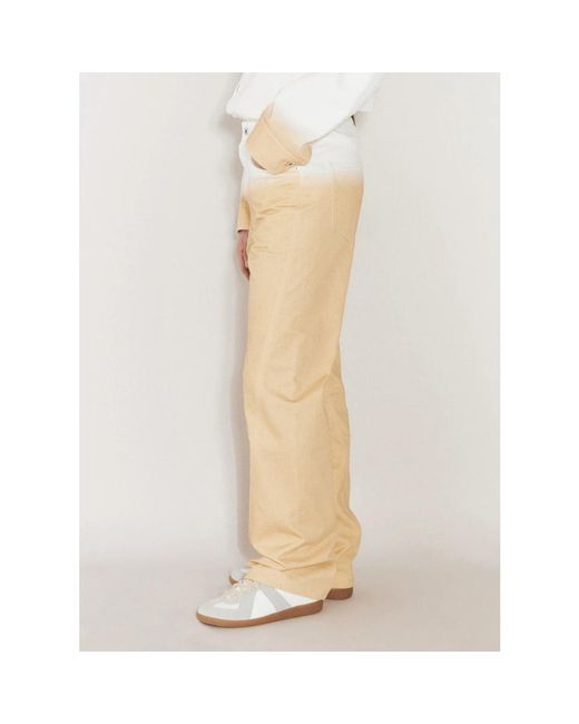 Lanvin Natural Straight Trousers for men