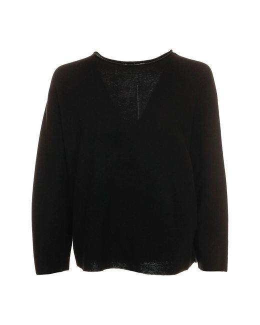 Round-Neck Knitwear di Drykorn in Black