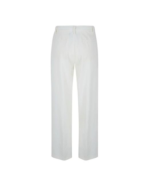 Fabiana Filippi White Wide Trousers