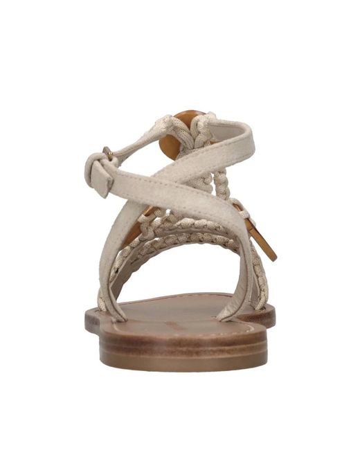 Alberta Ferretti Metallic Flat Shoes