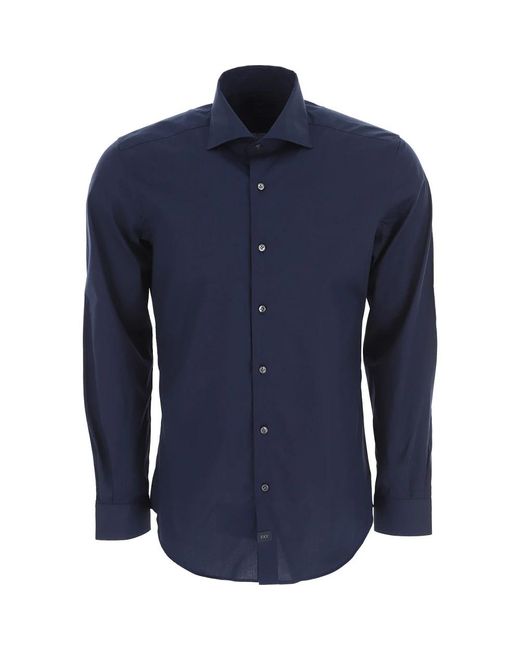 Fay Blue Casual Shirts for men