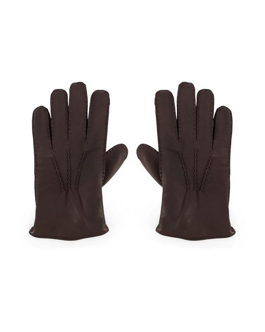Orciani Stitched Gloves in Brown für Herren