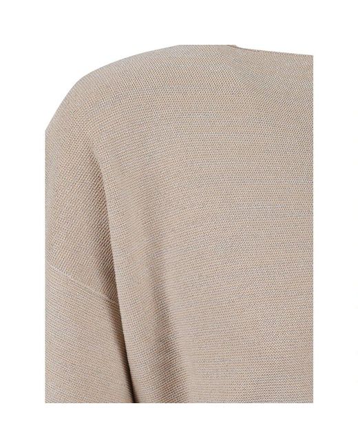 Fabiana Filippi Gray Elegante Sandfarbene Blusen Für Frauen