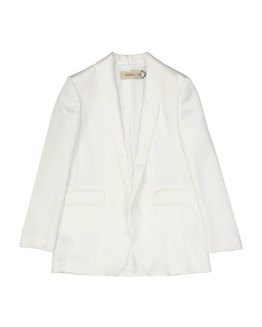 Blanca Vita White Blazers