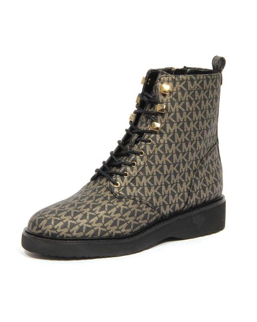 Michael Kors Lace-Up Boots in het Brown