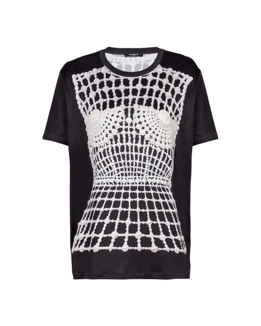 T-Shirts Balmain de color Black