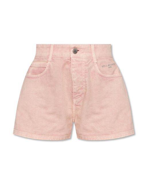 Stella McCartney Denim Shorts in het Roze Dames Kleding voor voor Shorts voor Jeans en denim shorts 