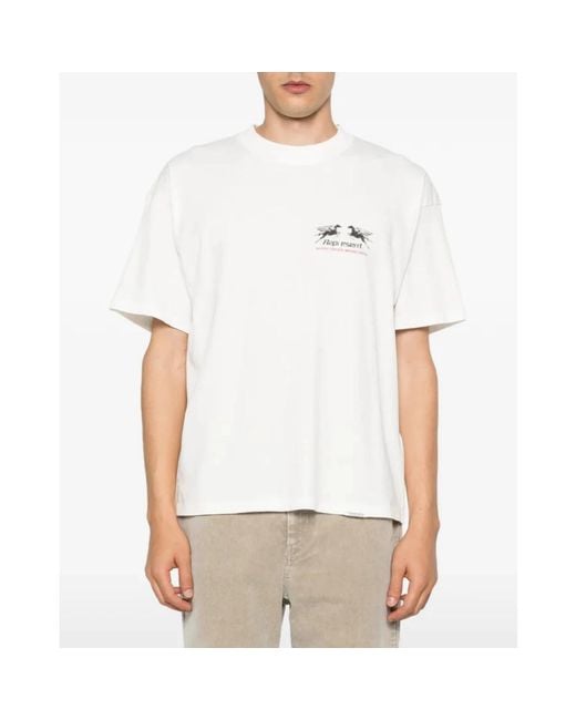 Represent White T-Shirts for men