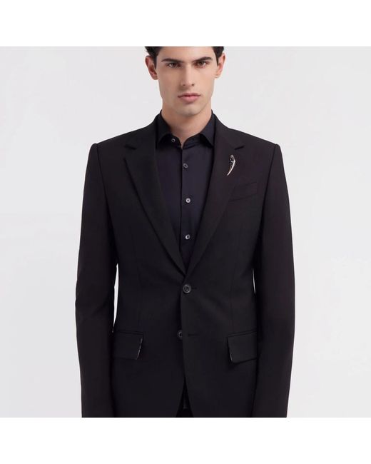 Roberto Cavalli Jassen ,Zwart ,Zwarte Fang Blazer Gemaakt in het Black voor heren