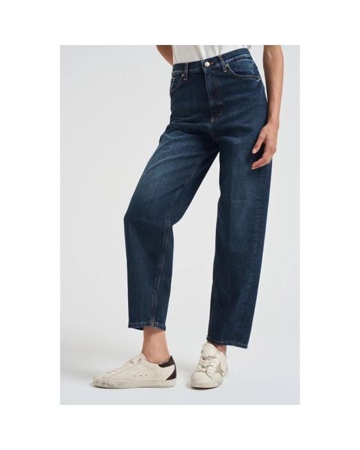 Dondup Blue Loose Fit Jeans