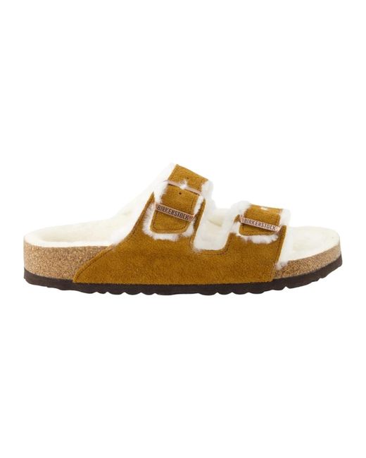 Sliders Birkenstock de hombre de color Brown