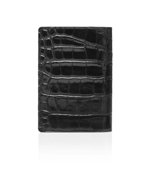 Philipp Plein Leather Passport Holder Pp in Black für Herren
